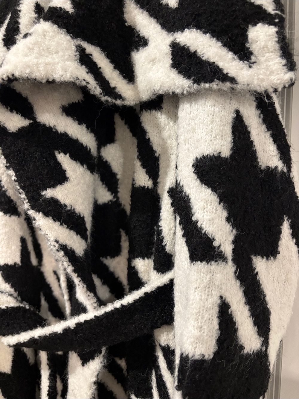 Naked Wardrobe Boucle Houndstooth Coat - Picture 6 of 7